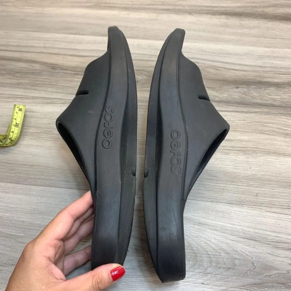 EUC OOFOS OOahh Recovery Sandals‎ Slide On Black Women's 13 Men's 11 EU 44